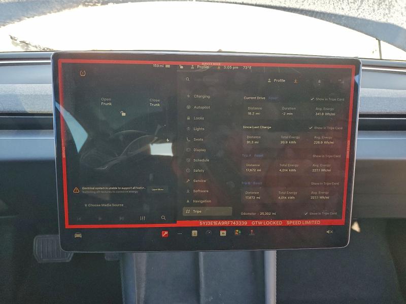 Photo 9 from auction – 2024 TESLA MODEL 3 with VIN 5YJ3E1EA9RF743339