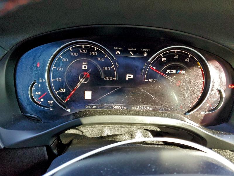 Photo 9 from auction – 2020 BMW X3 M COMPE with VIN 5YMTS0C02LLT09739