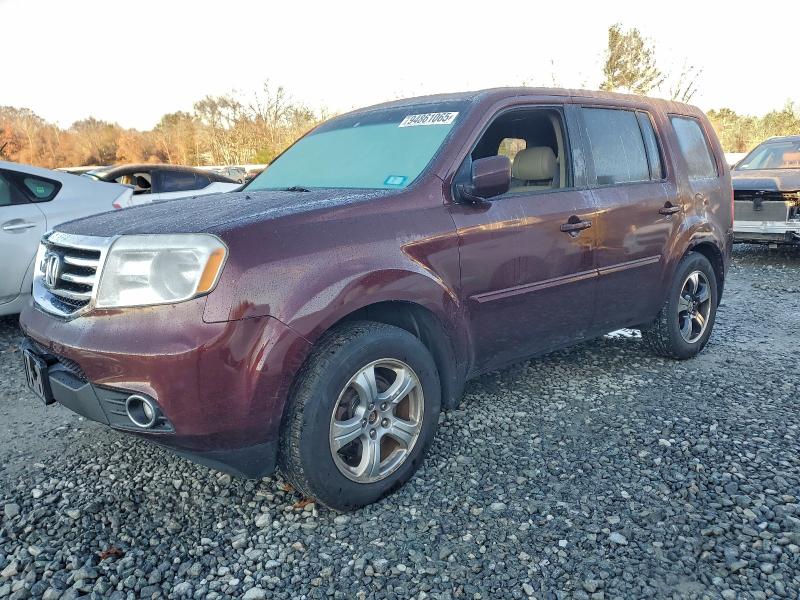 HONDA PILOT EXL 2013 with VIN 5FNYF4H57DB040995 - Photo from auction
