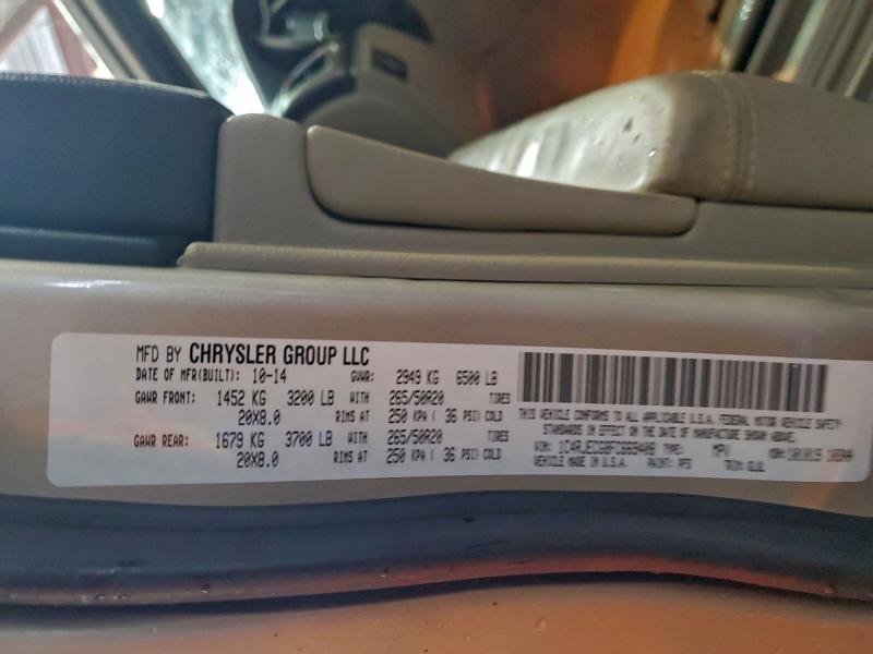 Photo 14 from auction – 2015 JEEP GRAND CHER with VIN 1C4RJECG8FC669408