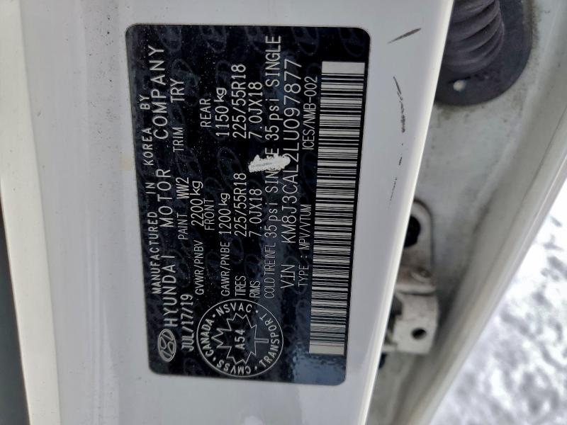 Photo 14 from auction – 2020 HYUNDAI TUCSON LIM with VIN KM8J3CAL2LU097877
