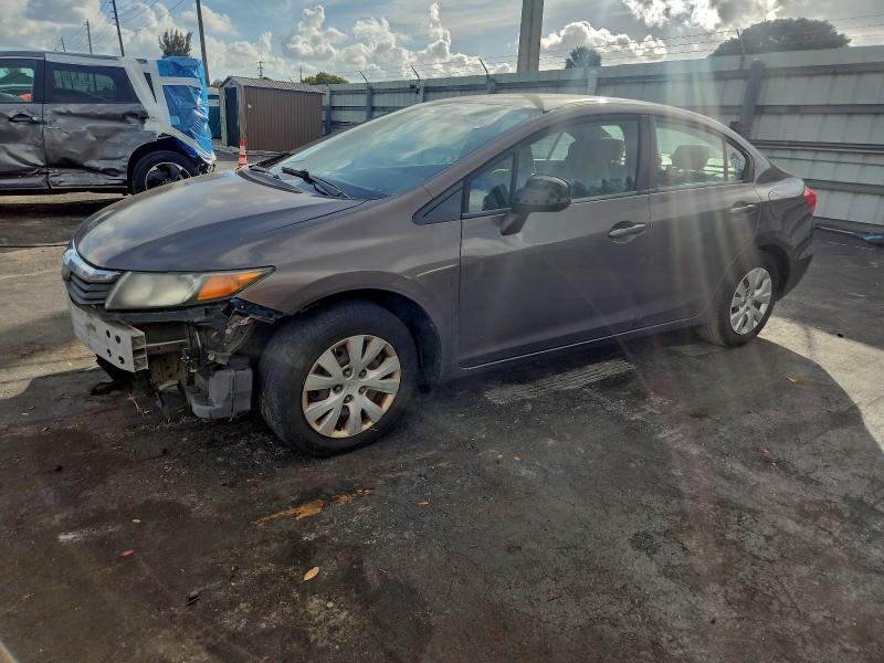 HONDA CIVIC LX 2012 with VIN 19XFB2F54CE011016 - Photo from auction