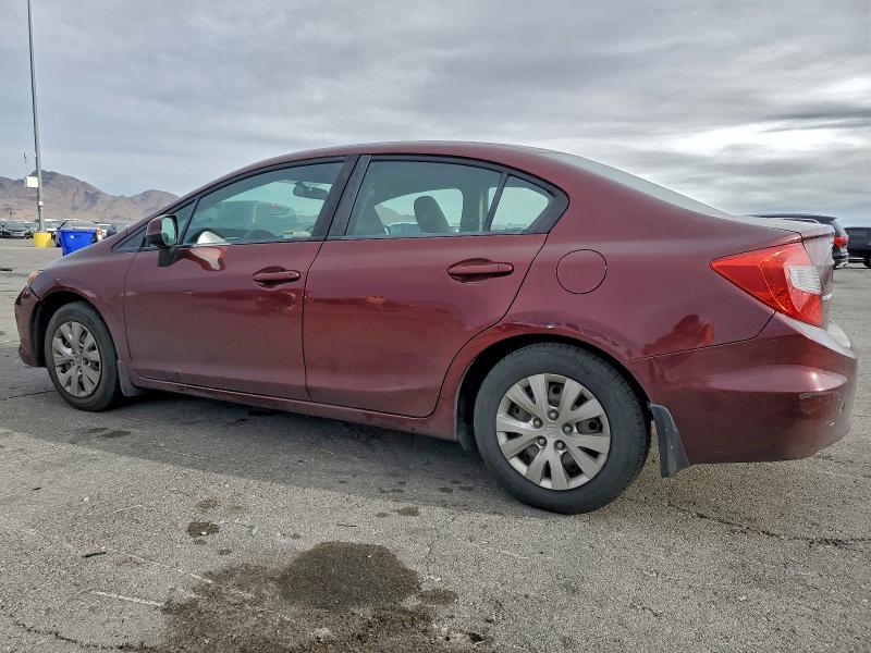 Photo 2 from auction – 2012 HONDA CIVIC LX with VIN 19XFB2F56CE033499