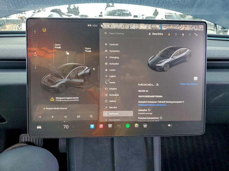 Photo 9 from auction – 2024 TESLA MODEL 3 with VIN 5YJ3E1EA9RF735080