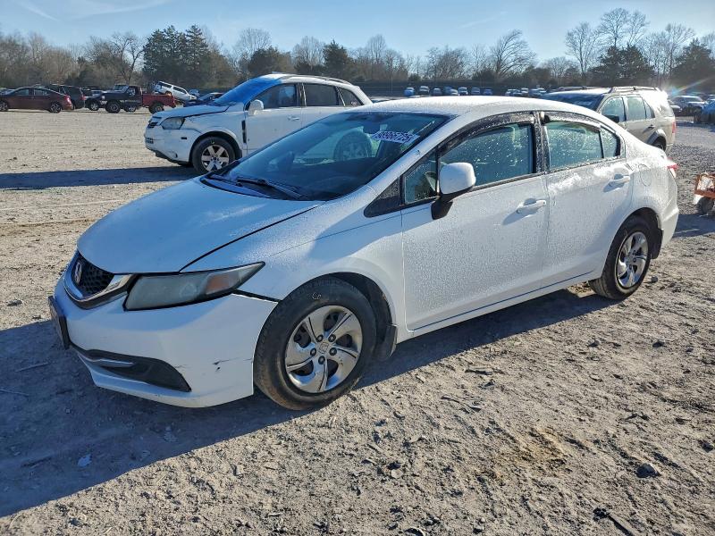 HONDA CIVIC LX 2013 with VIN 19XFB2F5XDE039582 - Photo from auction