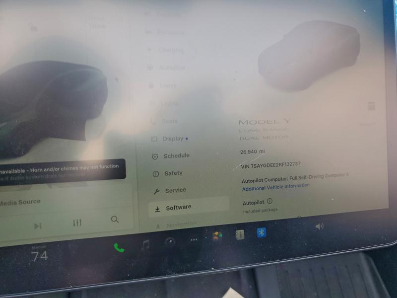 Photo 9 from auction – 2024 TESLA MODEL Y with VIN 7SAYGDEE2RF132737