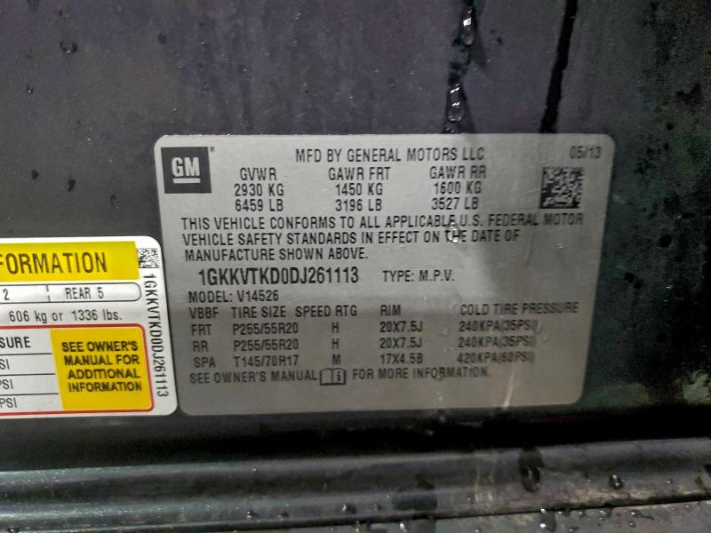 Photo 14 from auction – 2013 GMC ACADIA DEN with VIN 1GKKVTKD0DJ261113