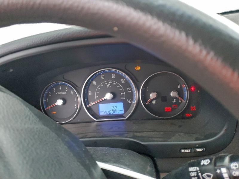 Photo 9 from auction – 2009 HYUNDAI SANTA FE G with VIN 5NMSG13D99H269166