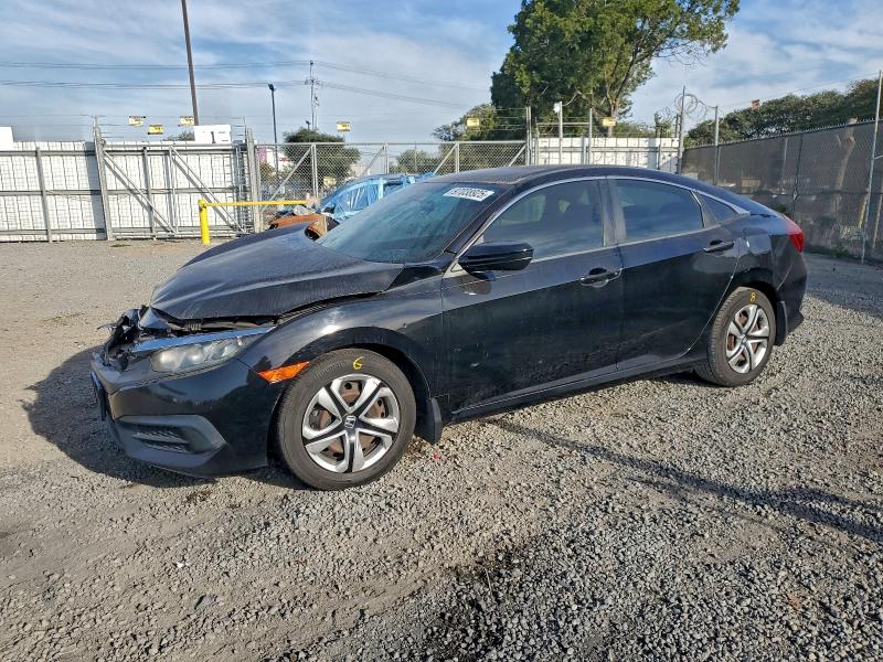 Photo 1 from auction – 2017 HONDA CIVIC LX with VIN 19XFC2F51HE000804