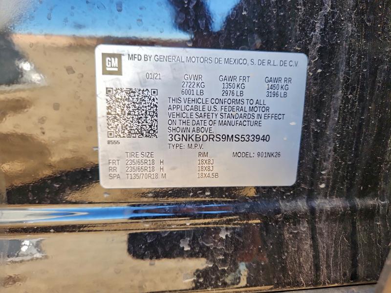 Photo 14 from auction – 2021 CHEVROLET BLAZER 3LT with VIN 3GNKBDRS9MS533940
