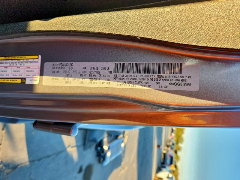 Photo 14 from auction – 2017 JEEP WRANGLER U with VIN 1C4BJWEG0HL723985