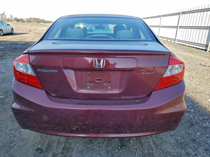 Photo 6 from auction – 2012 HONDA CIVIC LX with VIN 2HGFB2F50CH502611