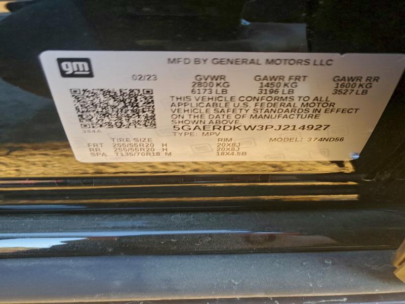Photo 14 from auction – 2023 BUICK ENCLAVE AV with VIN 5GAERDKW3PJ214927