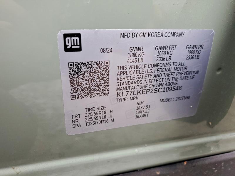 Photo 14 from auction – 2025 CHEVROLET TRAX ACTIV with VIN KL77LKEP2SC109548