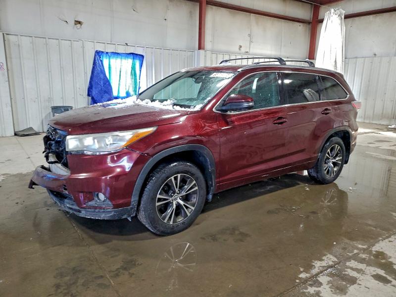TOYOTA HIGHLANDER 2016 with VIN 5TDJKRFHXGS252068 - Photo from auction
