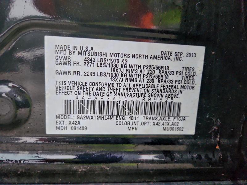 Photo 14 from auction – 2014 MITSUBISHI OUTLANDER with VIN 4A4AP3AU9EE009625
