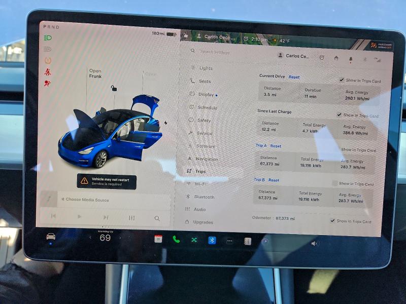 Photo 9 from auction – 2018 TESLA MODEL 3 with VIN 5YJ3E1EB3JF086132
