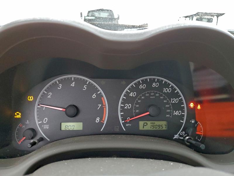 Photo 9 from auction – 2009 TOYOTA COROLLA BA with VIN 2T1BU40E19C029610