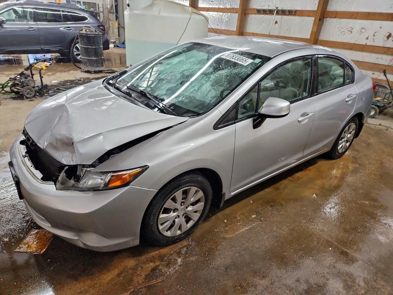 HONDA CIVIC LX 2012 with VIN 19XFB2F56CE076899 - Photo from auction