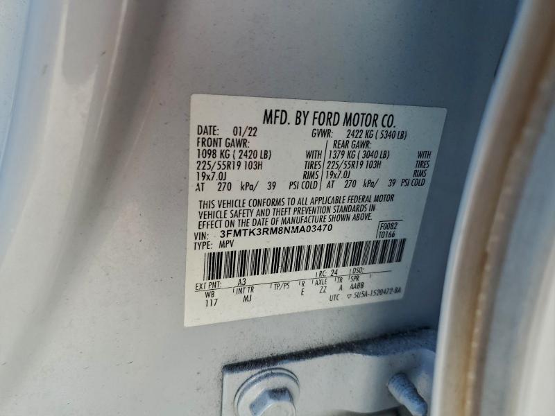 Photo 14 from auction – 2022 FORD MUSTANG MA with VIN 3FMTK3RM8NMA03470