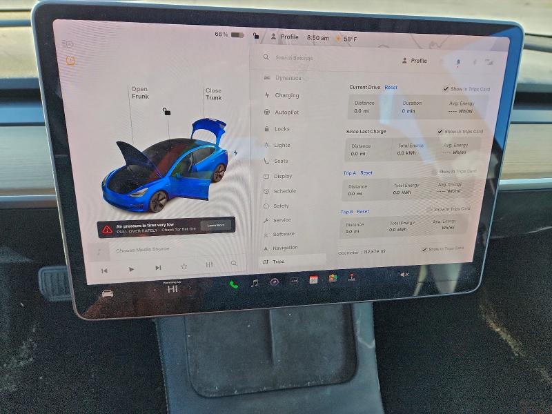 Photo 9 from auction – 2021 TESLA MODEL 3 with VIN 5YJ3E1EB6MF853251