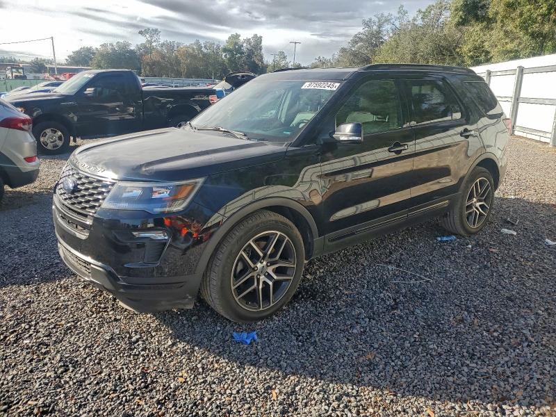 FORD EXPLORER S 2018 with VIN 1FM5K8GT8JGC63842 - Photo from auction