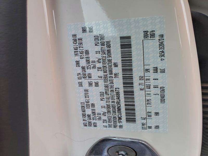 Photo 14 from auction – 2024 FORD ESCAPE ST with VIN 1FMCU0MN3RUA68673