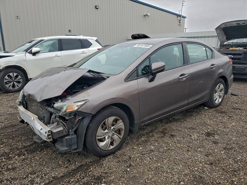 HONDA CIVIC LX 2014 with VIN 19XFB2F56EE228490 - Photo from auction
