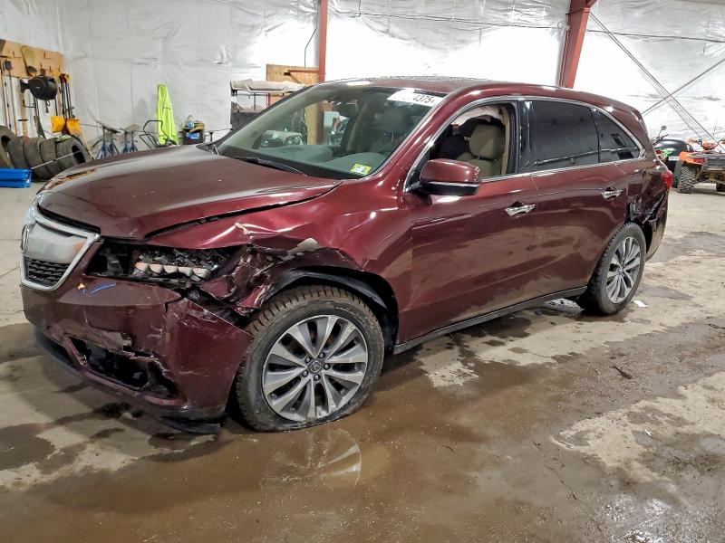 ACURA MDX TECHNO 2015 with VIN 5FRYD4H47FB010152 - Photo from auction