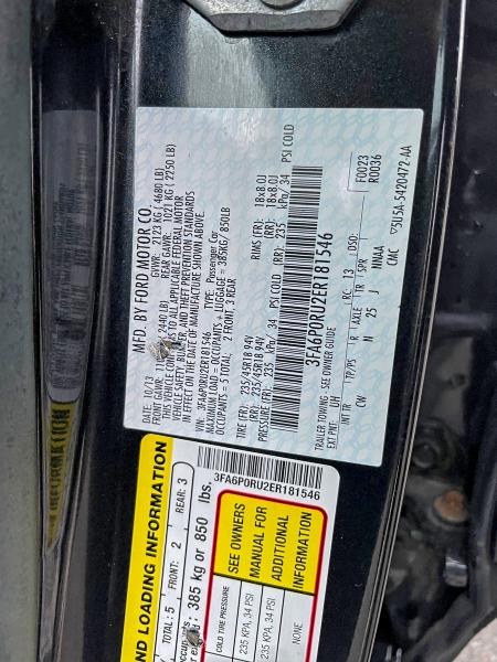 Photo 10 from auction – 2014 FORD FUSION TIT with VIN 3FA6P0RU2ER181546