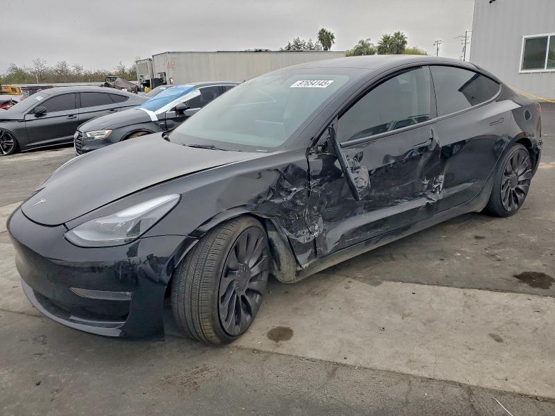 TESLA MODEL 3 2023 with VIN 5YJ3E1EC6PF693837 - Photo from auction